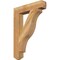 Ekena Millwork Funston Craftsman Rough Sawn Bracket, Western Red Cedar, 4"W x 22"D x 30"H BKT04X22X30FST04RWR - alternate 1